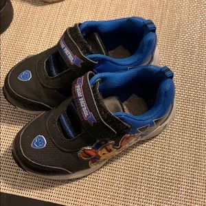 Paw patrol light up shoes .